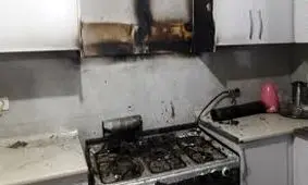 آتش سوزی خانه مسکونی در اصفهان