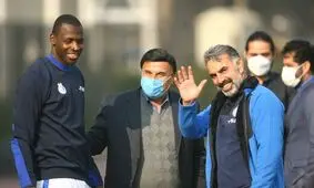 جلسه مهم دیاباته در استقلال/ عکس