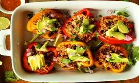 طرز تهیه دلمه با برنج گل کلم