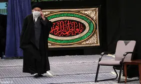 اولین شب مراسم عزاداری ایام شهادت حضرت زهرا (س) با حضور رهبر انقلاب/ عکس
