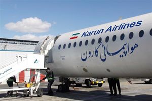 ترکیدن چرخ هواپیمای کارون دلیل بسته شدن باند فرودگاه مهرآباد بود