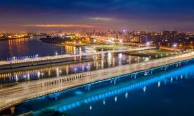 پل شهید دقایقی (پل سوم) اهواز برای اولین بارنور پردازی شد