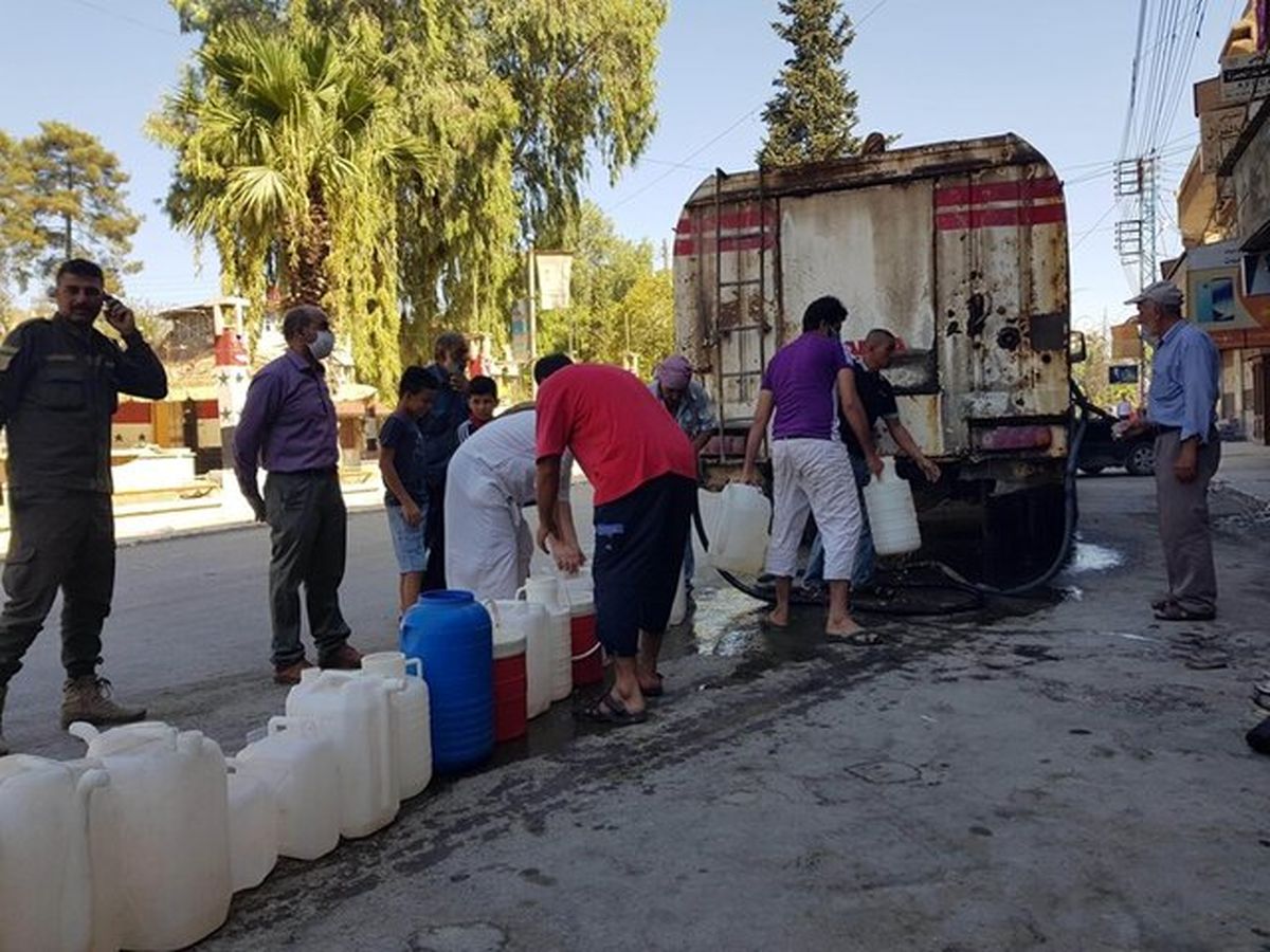 ترکیه مجددا آب آشامیدنی ساکنان حسکه را قطع کرد
