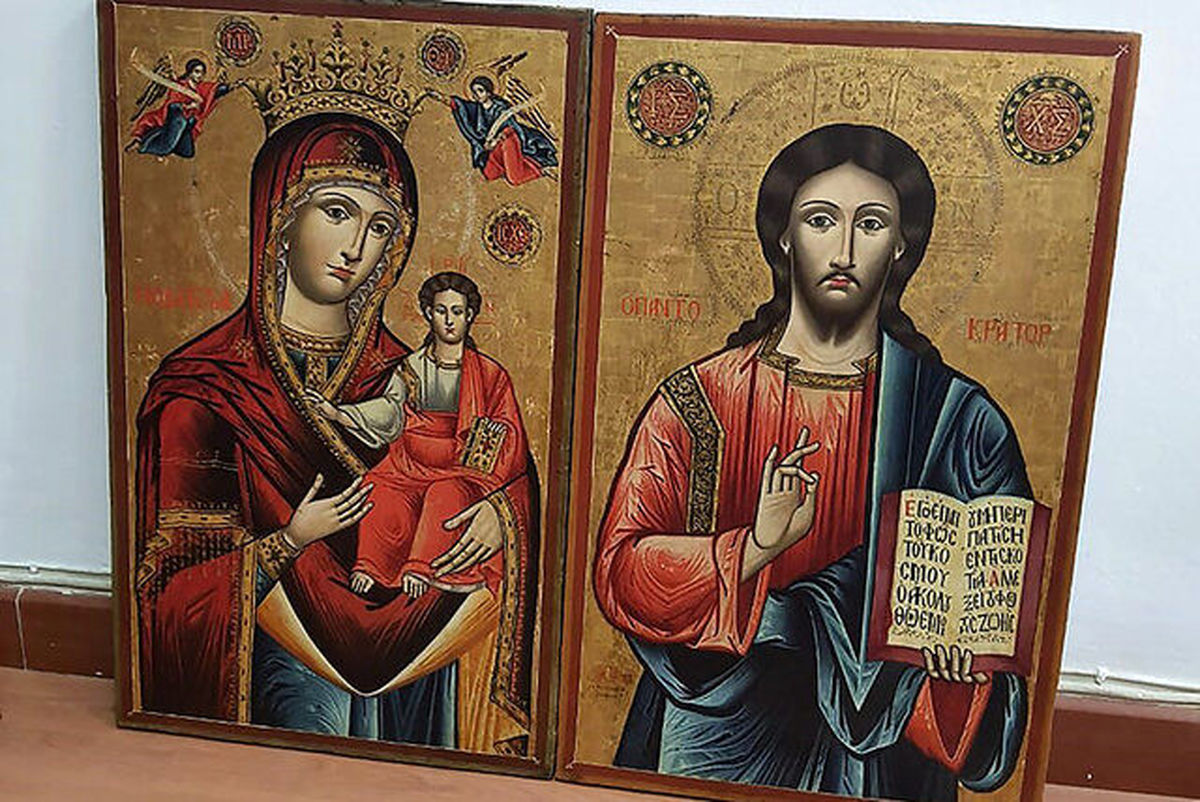 نقاشی مسروقه مسیح و مریم مقدس به یونان بازگشت