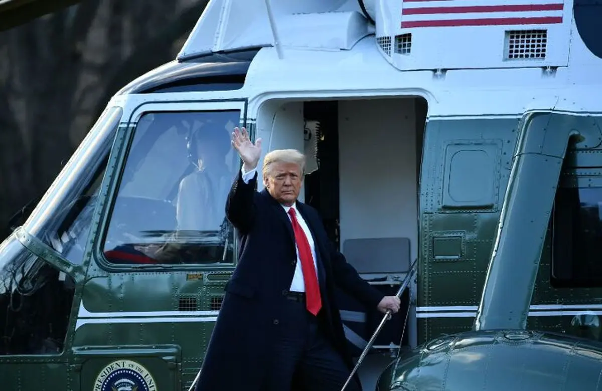 ترامپ کاخ سفید را ترک کرد