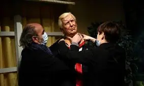 مجسمه ترامپ از موزه پاریس جمع شد