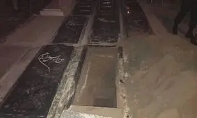 خانه ابدی مرحوم علی انصاریان/ عکس