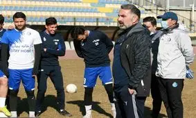 ادای احترام فکری و بازیکنان استقلال به انصاریان/ حضور پاشازاده