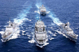 برگزاری رزمایش دریایی ایران، روسیه و چین در اقیانوس هند