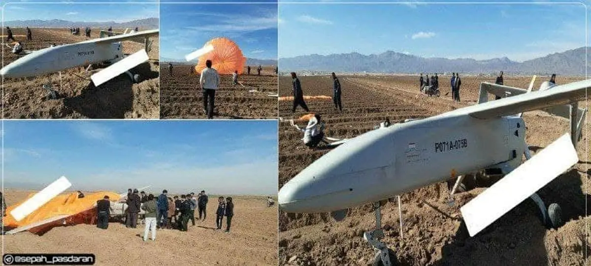 فرود اضطراری یک پهپاد نظامی در کاشان