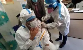 واکسیناسیون بیش از ۲۰۰ نفر از کادردرمان همدان علیه کرونا