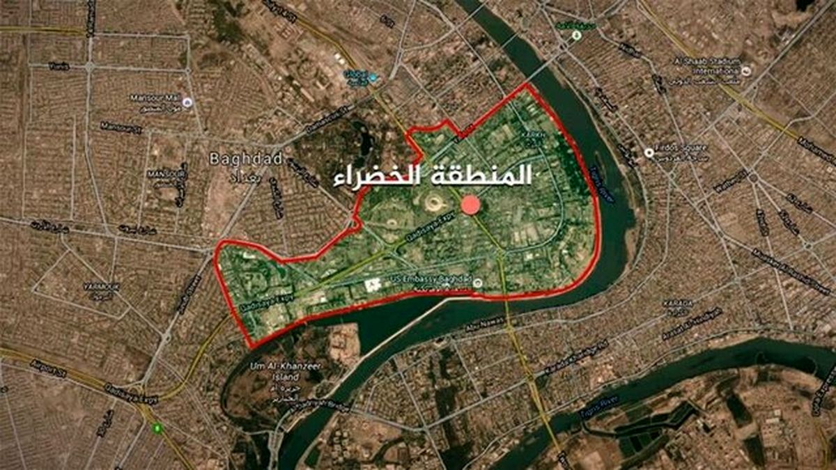 شنیده شدن صداهای انفجار و آژیرهای خطر در نزدیکی منطقه سبز بغداد