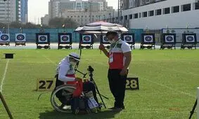 زهرا نعمتی در مسابقات پاراتیراندازی با کمان امارات فینالیست شد