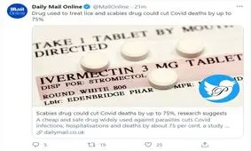 تایید داروی ضد شپش و انگل آیورمکتین برای مبارزه با کرونا