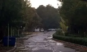 آبگرفتگی معابر منطقه 4 در اثر باران تابستانی