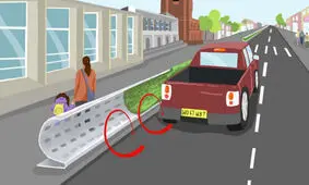 محافظت از مردم در برابر آلودگی هوا با یک مانع در خیابان!