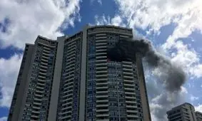 «هانولولو» هاوایی آمریکا در حریق / سه کشته در آتش سوزی برج 36 طبقه