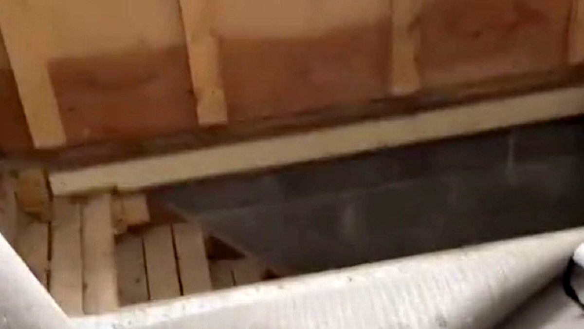 حیرت زن خریدار از کشف راه مخفی عجیب یک خانه در زیر فرش!/ ویدئو