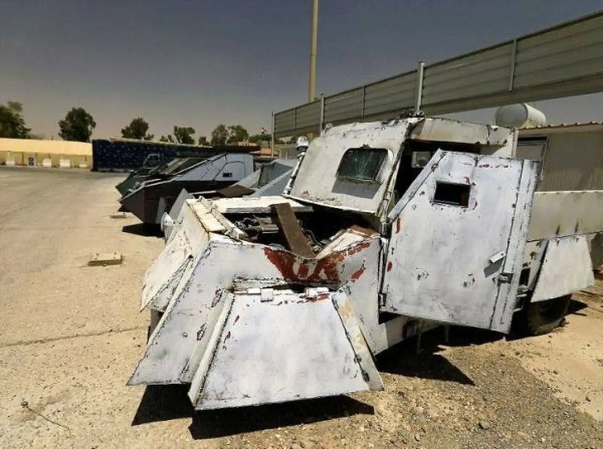 نمایشگاه خودروهای انتحاری داعش در موصل+