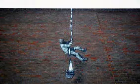 نقاشی روی دیوار زندان اثر «بنکسی» است؟