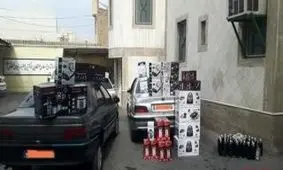 کشف ۶۲ لیتر مشروبات الکلی در قم