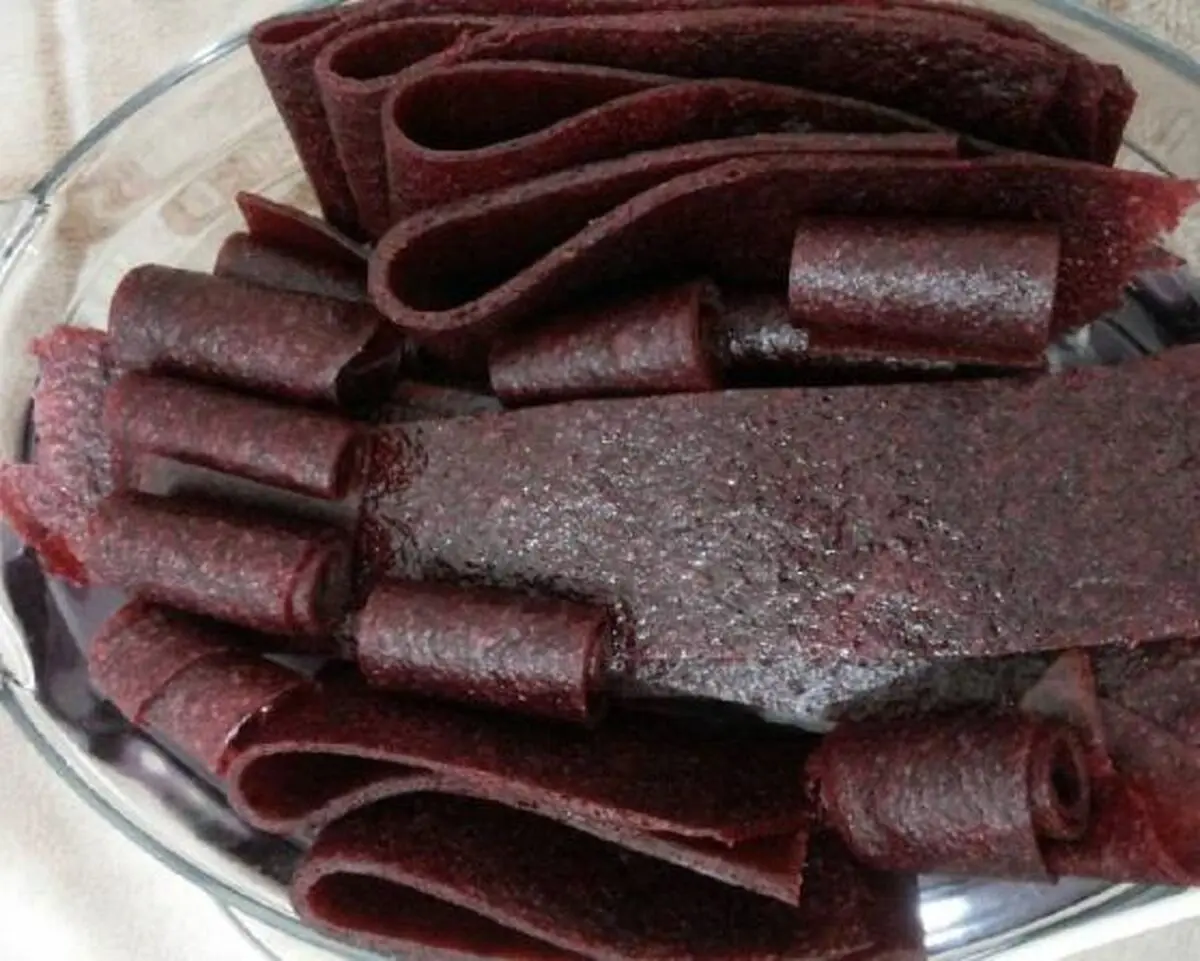طرز تهیه لواشک انار و به