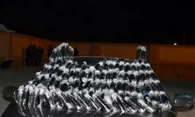 کشف بطری‌های آب معدنی حامل تریاک در باک خودرو!