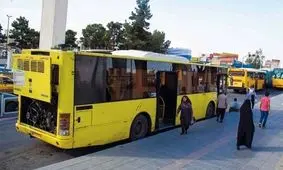 فعالیت اتوبوس‌های شهری اهواز متوقف شد