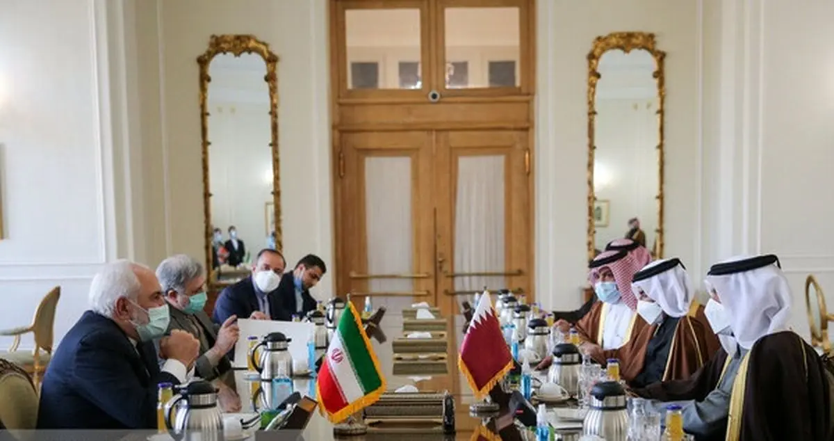 تاکید وزاری خارجه ایران و قطر بر لزوم همکاری کشورهای منطقه برای حل اختلافات