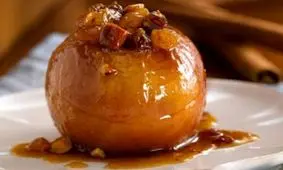 طرز تهیه دسر سیب پخته