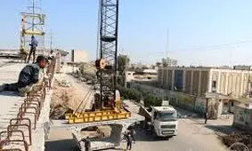 گزارش تصویری نصب اولین قطعه پیش ساخته عرشه تقاطع چند سطحی میدان دانشگاه