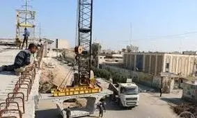 گزارش تصویری نصب اولین قطعه پیش ساخته عرشه تقاطع چند سطحی میدان دانشگاه