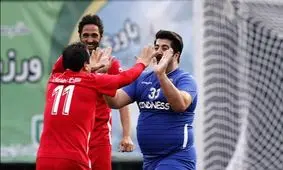 خلاصه فوتبال هنرمندان استقلالی و پرسپولیسی/ از گل زیبای امیر مقاره تا استایل خاص بانی/ ویدئو