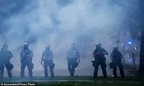 تیراندازی در محل کشته شدن جورج فلوید