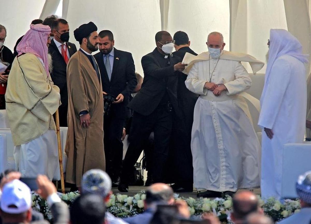 حاشیه‌هایی از حضور پاپ در عراق/ عکس