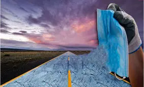 ماسک‌های بازیافتی به جاده تبدیل می‌شود