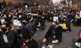 بزرگداشت جورج فلوید/ تصاویر‌