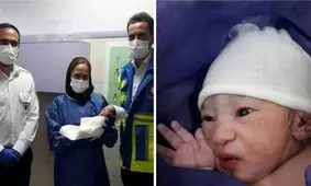 نوزاد عجول در آمبولانس به دنیا آمد