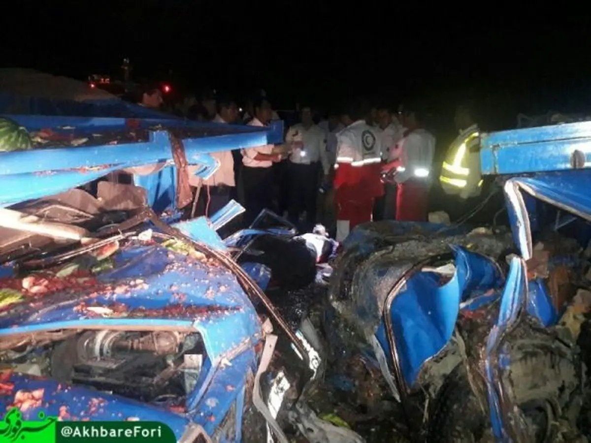 تصادف مرگبار دو نیسان در اسفراین