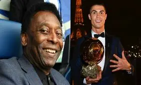 دلنوشته رونالدو برای پله و هواداران بعد از کسب عنوان بهترین گلزن تاریخ فوتبال