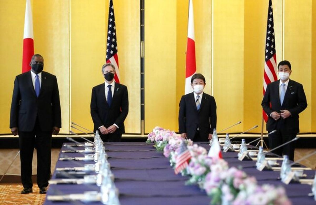 بیانیه مشترک آمریکا و ژاپن درباره چین در نشست دوجانبه