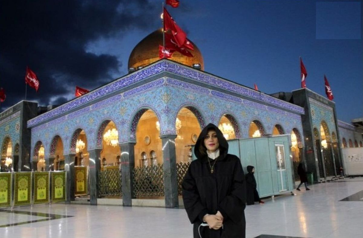 حضور خانم وزیر در حرم حضرت زینب (س)/ (عکس)