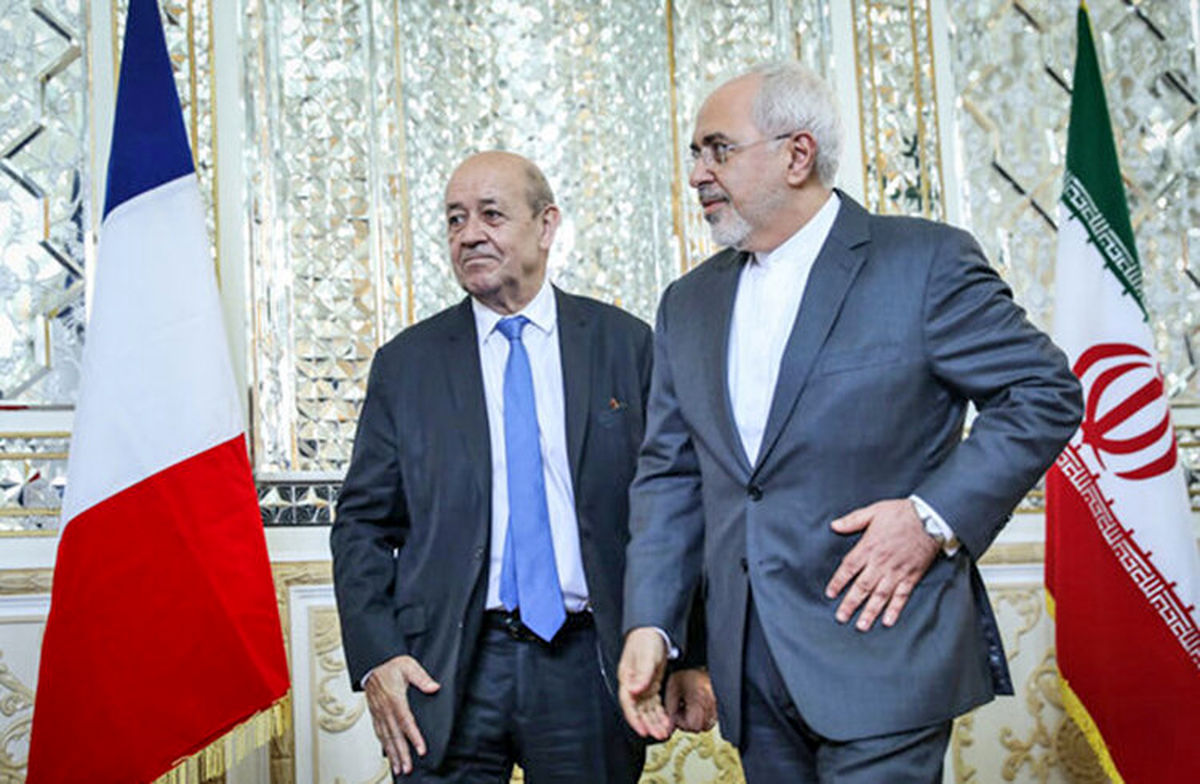 وزیر خارجه فرانسه: ظریف را برای گفتگوهای سازنده تشویق کردم