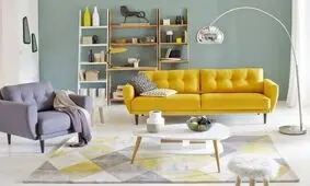 دکوراسیون اتاق نشیمن به رنگ سال با ۶ ایده جالب و زیبا