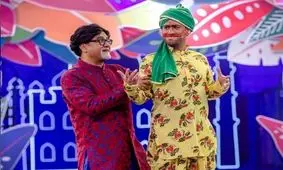 با چشم نیمه بسته رقص نازیبای رامبد جوان را ببین!