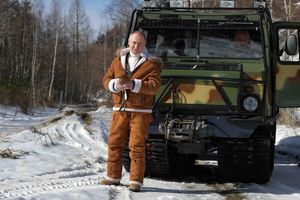 خوشگذرانی زمستانی پوتین در سیبری/ تصاویر