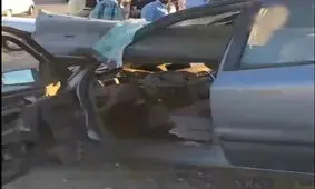 تصادف شدید مرد مرندی در تهران/ ویدئو