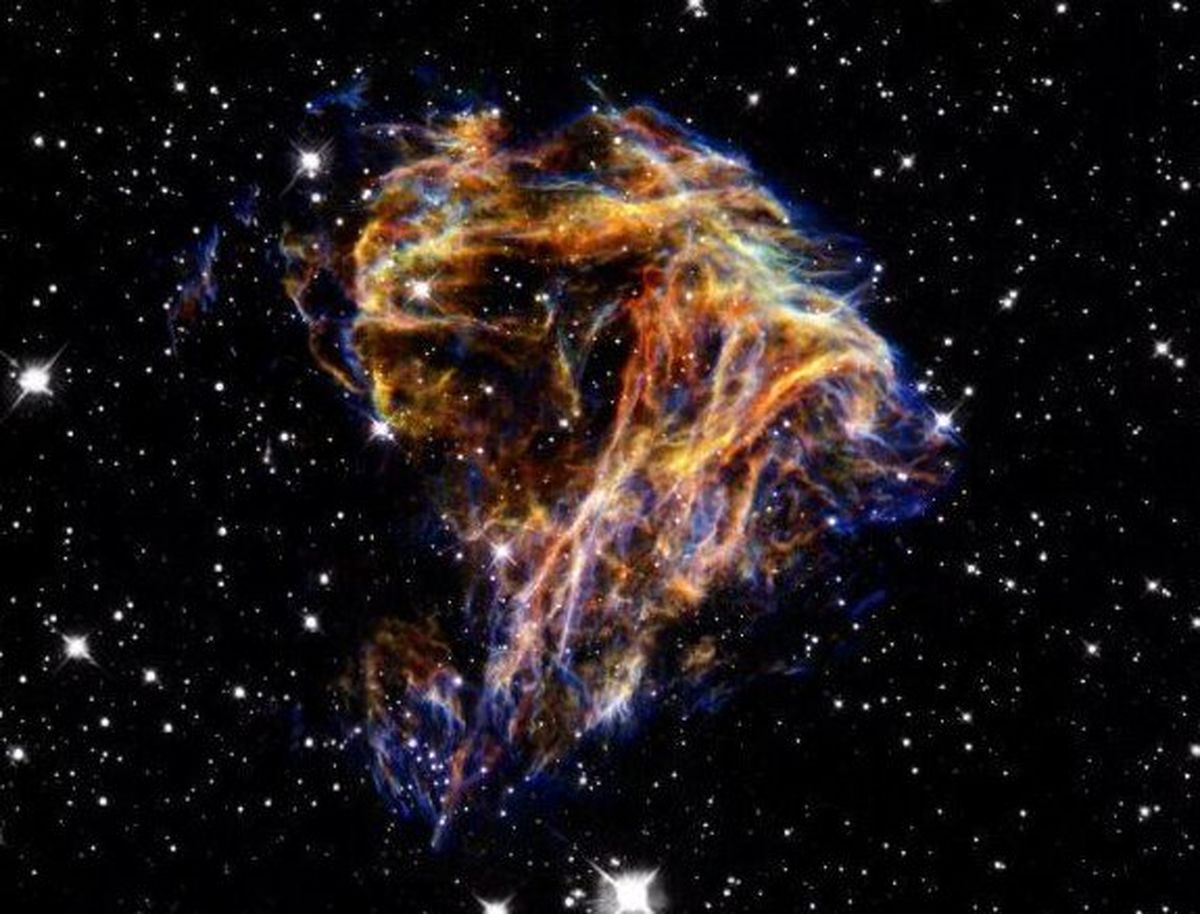 تصویری از یک آتش‌بازی کهکشانی!