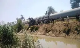 برخورد ۲ قطار در مصر/ ۳۲ کشته و ده‌ها زخمی