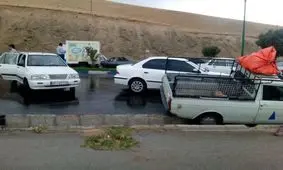 ۸ مجروح در تصادف زنجیره‌ای در اراک